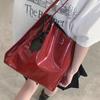 Luxury Designer Women's Tote Bag Fashi Patent Leather Glossy Underarm Shoulder Bags Large Capacity Commuting Handbags