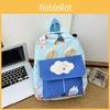 With Kids Backpack Cartoon Rabbit Print And Ear Design For School Outings And