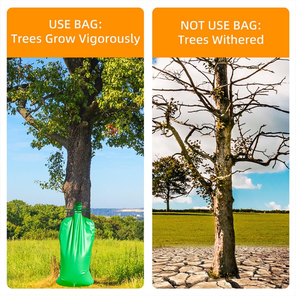 15/40L Trees Drip Irrigation Bag Reusable Water Supply Bag Plant Watering Pouch Outdoor Dripping