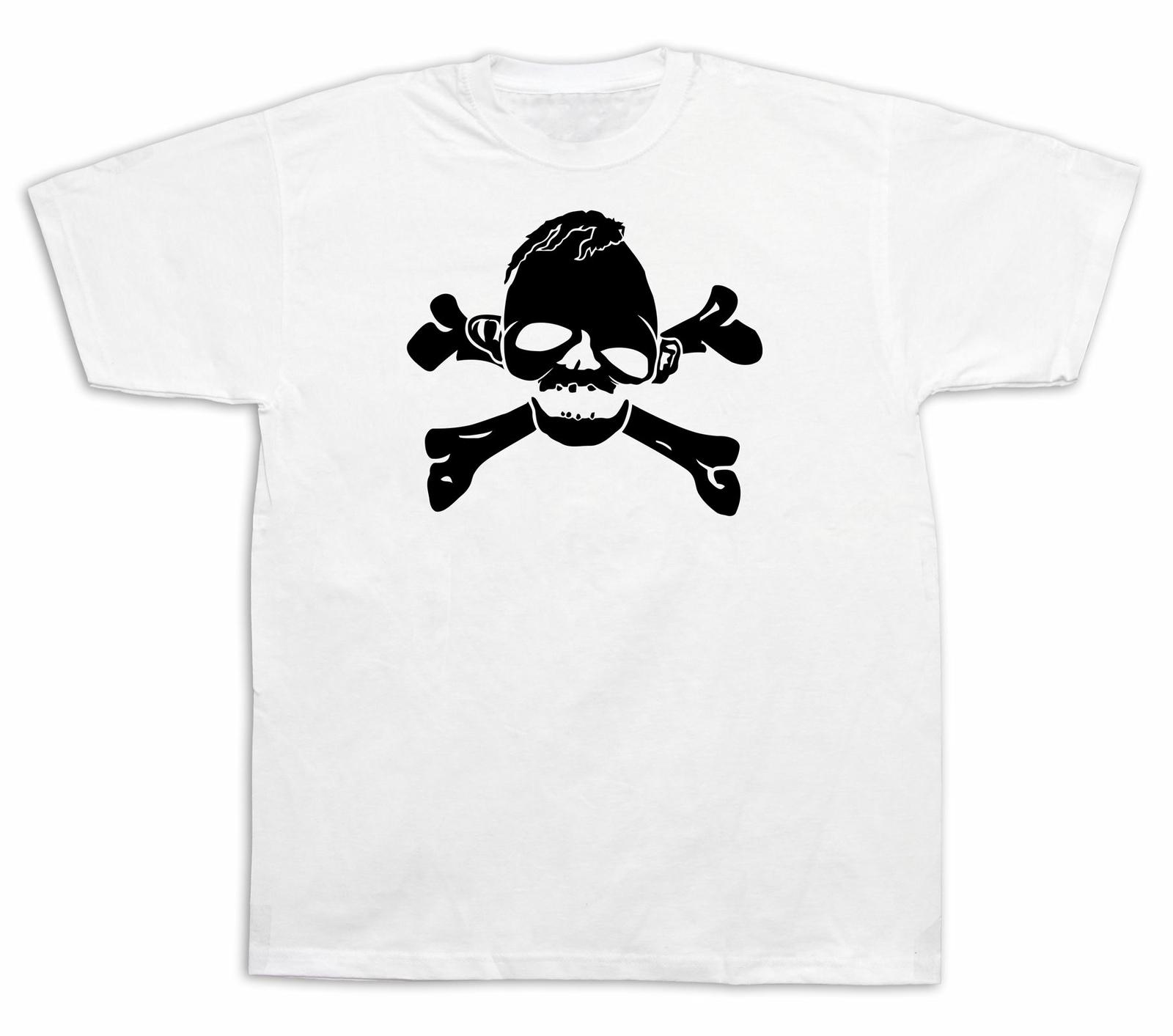 Pirates Freak Bones skeleton funny t shirt special event gift tee S разноцветный