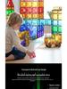 Stained Glass Magnetic Building Blocks Set - 100-Piece Educational Toy for Kids