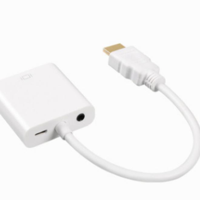 Adaptador Hdmi A Vga Con Conector De Audio De 3.5mm Y Usb Adaptador Hdmi A Vga Con Conector De Audio De 3.5mm Y Usb