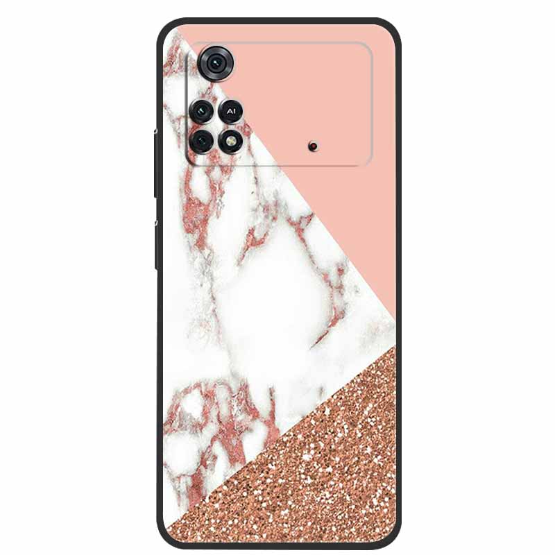 For Poco X4 Pro 5G Case Poco M4 Pro 2022 Marble Silicone TPU Back Cover for Xiaomi Poco M4 Pro 4G Phone Case Poco X4 Pro 5G Capa
