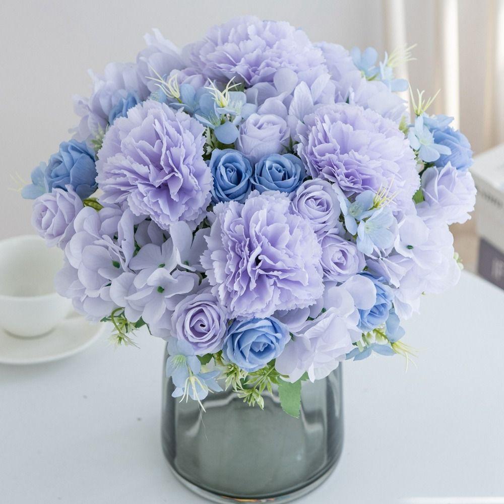 Silk Silk Artificial Flowers Vase Decorations Wedding Wreath Bridal Bouquet  Wedding Ceremony