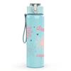 1PC Daisy Spring Flower Quote Pattern 750ml Color Plastic Sports Water Bottle Leakproof Flip Straw Lid Suitable for Sports Office Home Use