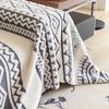 Bohemian Winter Thick Velvet Sofa Towel Multi Functional Dustroof Sofa Towel Cover for Living Room Plush Knee Blanket for Office