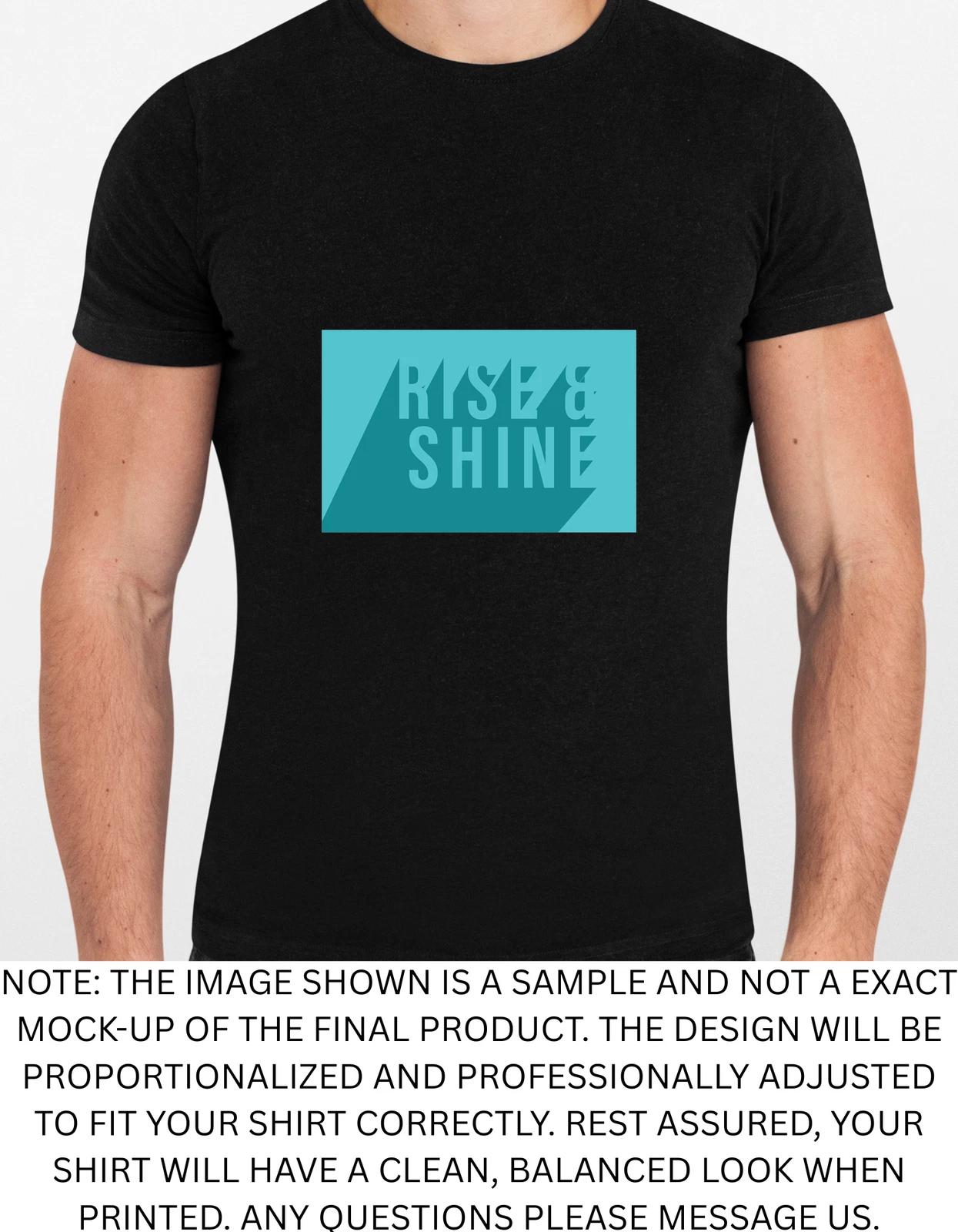 Men s and Women s T-shirts Rise And Shine Religious God Jesus Graphic XXXXL