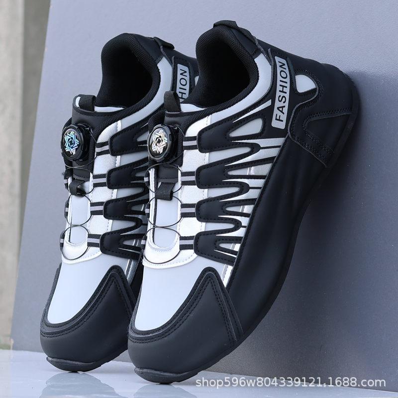 Pantofi sport pentru bărbați, toamnă, suprafață din piele impermeabilă, 2024, pantofi sport noi, geantă pentru bărbați, fund antiderapant, pantofi casual la modă pentru tată