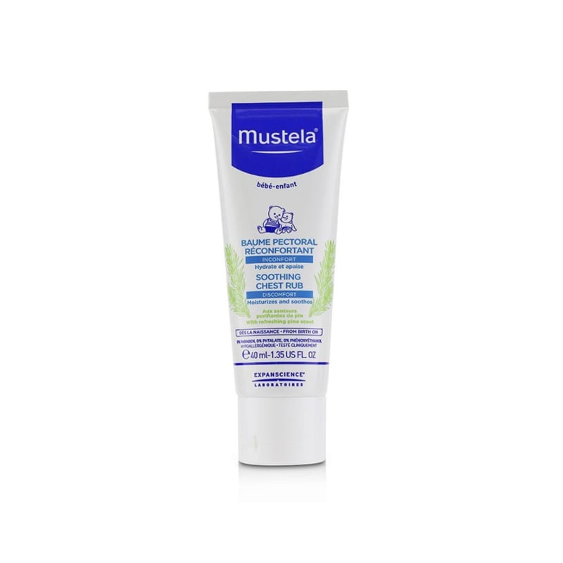Mustela Soothing Chest Rub Moisturizes Soothes 40ml