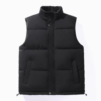 Manteau Décontracté Sport Hiver Gilet Coton Duvet Tendance Couple Épaississant Chaud Sous-vêtement Coupe-vent Col Montant Veste Sans Manches