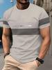 Summer Simple Print Men's Clothing Fashion Loose Men's T-Shirt Summer Outdoor Breathable Men Top New Round Neck Men Short Sleeve