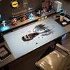 Football Messi Personalized Name Mouse Pad Office Mouse Mats Study Desk Mat Non-Slip Rubber Base Perfect for Office Laptop Gaming Setup