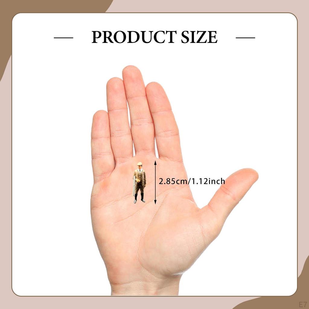 , Miniature Architectural Figure Made of Resin, Model in 1:64 Scale, for Fairy Gardens And As Table
