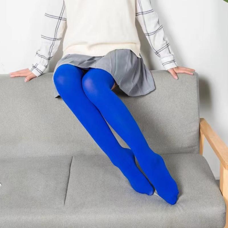 Women Skid-proof Knee Socks Winter Warm Comfortable Soft White Black Student Stockings Velvet Lengthening for Ladies