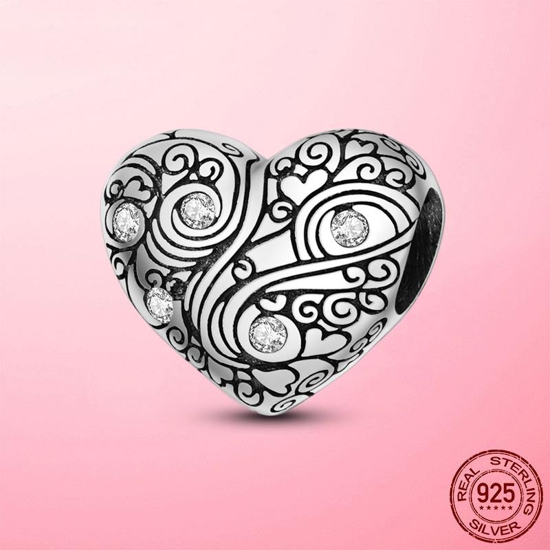 New 925 Silver Snake Coffee Cup Dog CZ Cactus Charms Beads Fit Original Women Bracelet Fine Silver Jewelry Gift