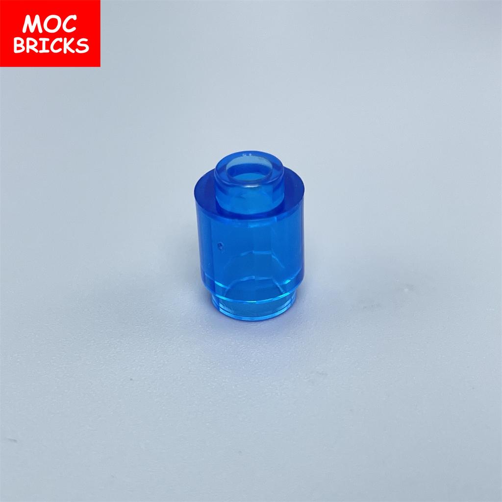 10pcs MOC Bricks Round Brick 1x1 Transparent Clear 3062 18860 30068 Educational Building Blocks Toys Kids Gifts