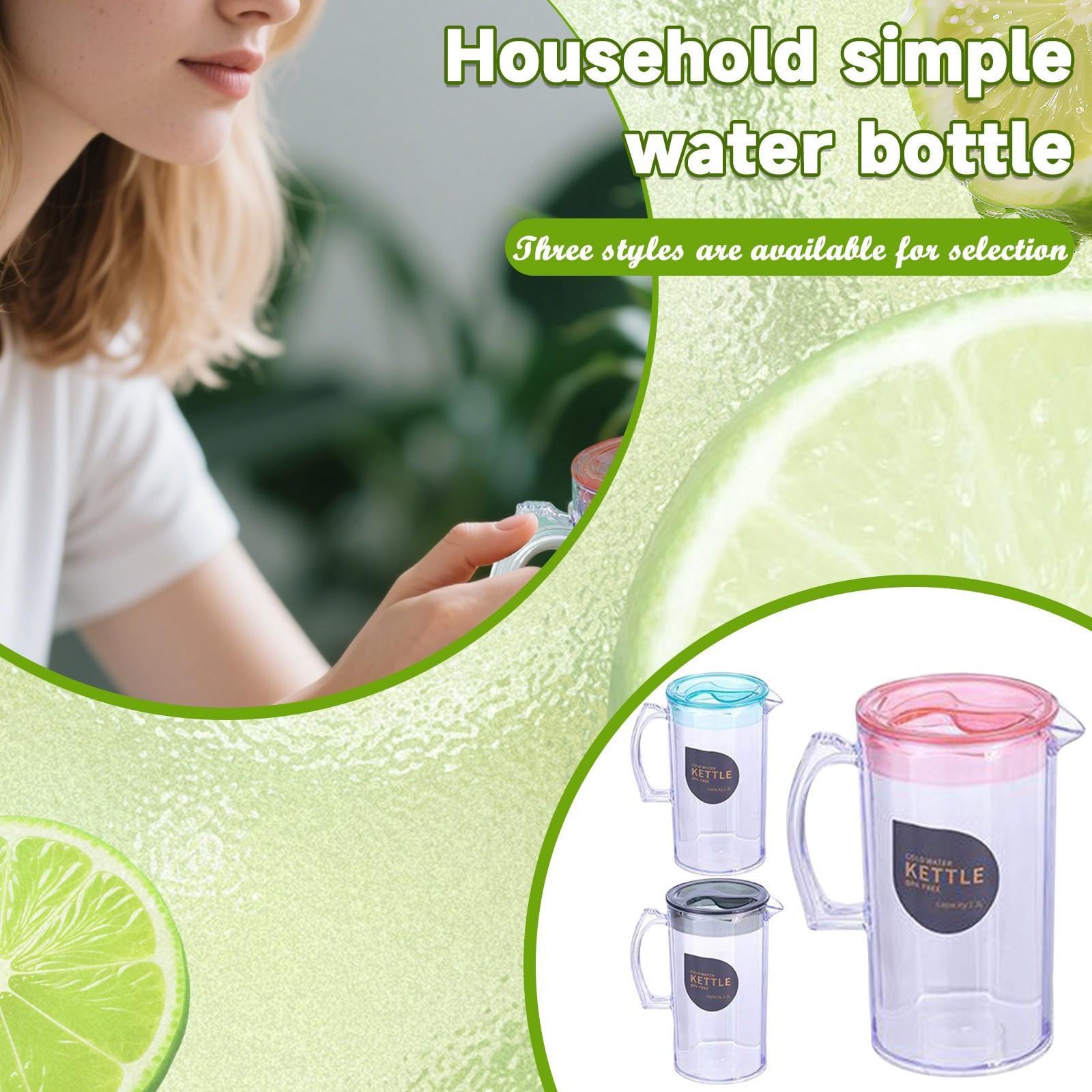 

Cold Water Kettle Household Set Large Capacity Plastic Beverage Tea Juice Kettle One Size чорний
