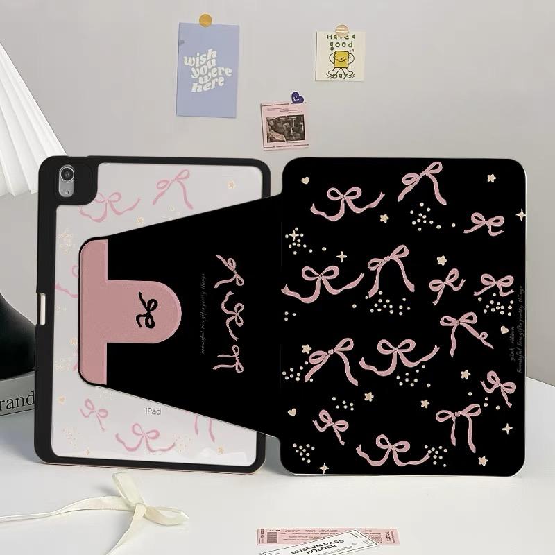 360 Degree Rotation Smart Cover for Samsung Tab S7 S8 S9 11 Plus S10 S9 12.4 Inch Pencil Case for Tab A9 8.7" Plus 11" Bow