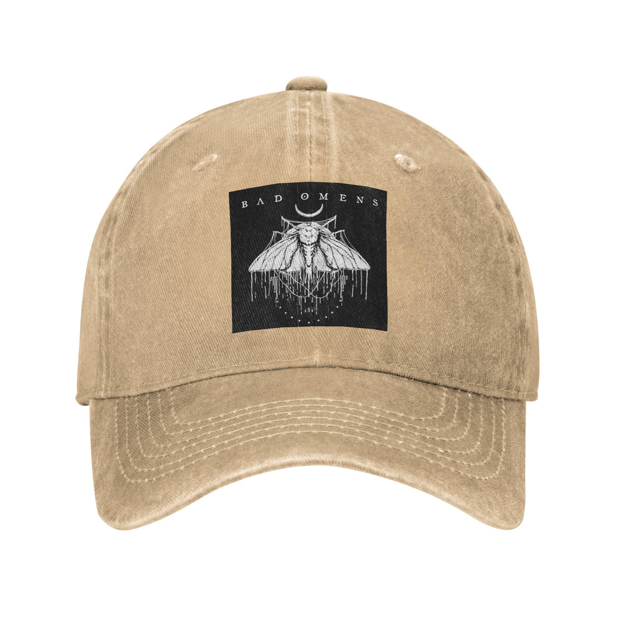

Bad OUnisexs Noah Flannel Rock Music Denim Cap Casual Baseball Caps Adjustable Hat Summer Unisex Baseball Hats One Size