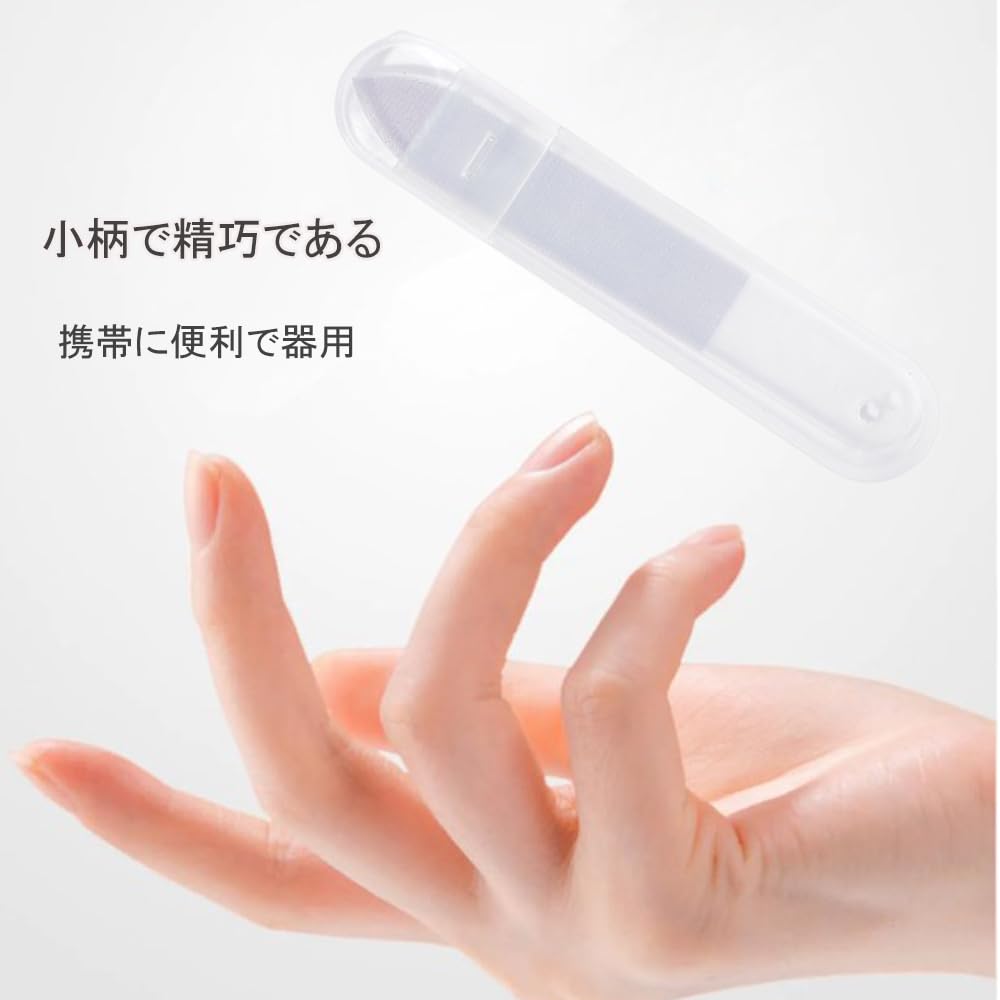 Renjzle Glass File Set for Glass and Gate Plastic Model Tool Includes Plastic Case and Brush for Finishing Figures and Plastic Models 5-Piece