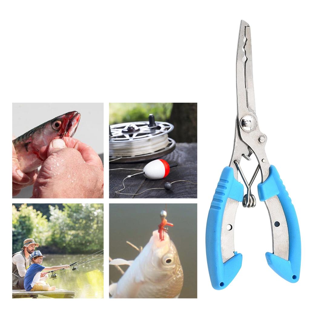 Stainless Steel Fishing Line Cutter Small Fishing Hook Remover Small Fishing Pliers Scissors Comfortable Grip Pliers