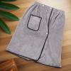 Coral Fleece Wearable Towel Soft Comfortable Beach Wrap Thick Design Bath Skirt  Pool Use