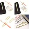 6Pcs Metal Pen Holder - Portable Notebook Accessory, Portable and Secure Pen Holder office supplies desktop organizer