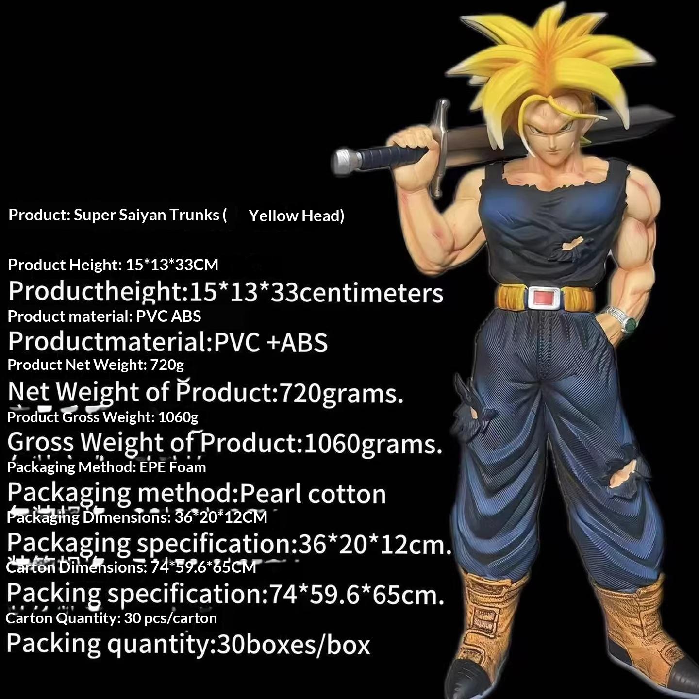 

Jj Factory Dragon Ball Z Trunks With Sword Anime Figure Pvc Action Figure Collection Model Doll Toys For Desktop Decoration Gift