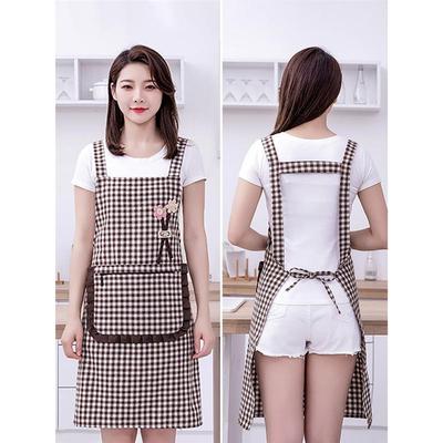 Unisex Thickened Cotton Waist Apron for Work and Cooking