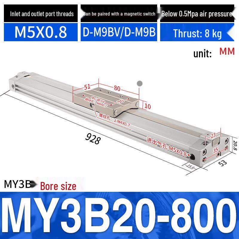 Aokewen MY3B Series Mechanical Rodless Cylinder