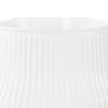 Automatic Water-absorbing Flowerpot with Vertical Grain Texture White Nordic Style Flower Pot for Home Decor