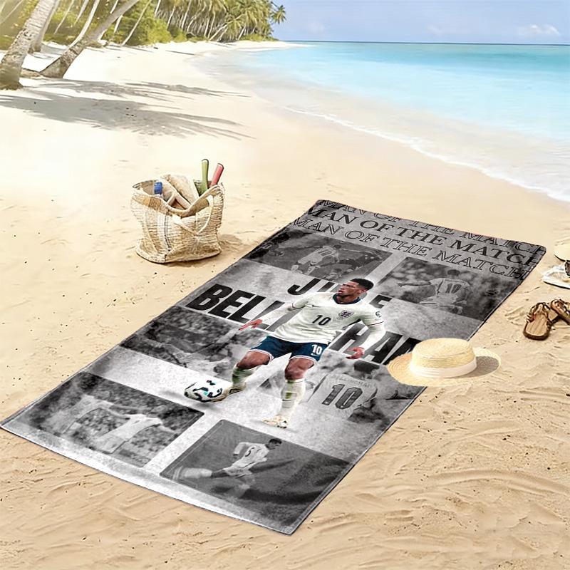 Bellingham Shines England'S Future Star Beach Towel Soft Portable For Travel Seaside Swim Absorbent Bath Towel Beach Towel