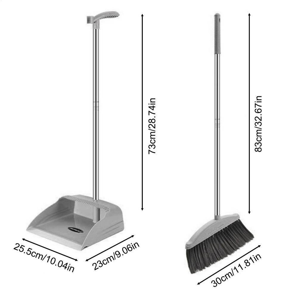 Broom set Household broom Dustpan set Brush head sweeping Individual sweep broom garbage shovel broom