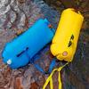 Swim Bucket Dry Bag Inflatable Open Swim Buoy Towable Dry Bag with Boating Rafting Swimming Bucket Water Sports Safety Bag