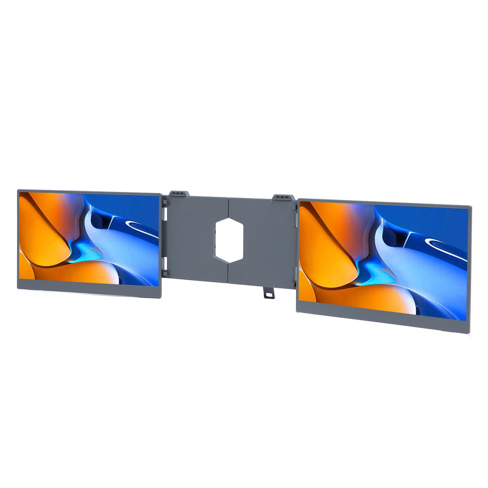 

15,6-дюймовый ноутбук с двумя экранами FHD 1080P USB C Plug and Play портативный удлинитель экрана ноутбука EU Plug