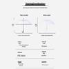 Tianwei T120003-01 Transparent Fiber Umbrella