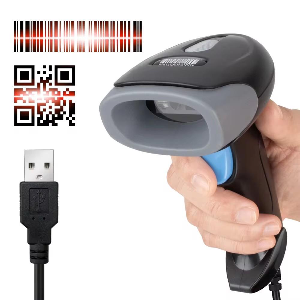 1D/2D Barcode-Leser USB Kabelgebunden/Drahtlos 2.4G WIFI Bluetooth Handheld Barcode QR-Code Scanner CMOS Bild Hochgeschwindigkeits-Dekodierung