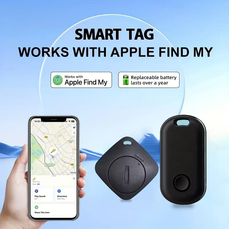 Rastreador GPS Bluetooth Inteligente Mini Localizador Certificado MFI para Aplicativo Apple Find My, Lembrete Anti-Perda Localizador de Posição Global para Chaves Carteira Animais de Estimação Crianças Carro