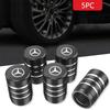 FGO2  New 2025 5Pcs Styling Wheel Tire Valve Air Stem Cap Duust Covers For Mercedes Benz W206 Class C200L CLA GLA W203 W220 W213 W211