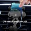 AAHB1 For Opel Metal Car Air Vent Phone Holder Snap On Universal Mobile Phone Bracket Meriva Mokka Grandland Vectra Zafira Vivaro