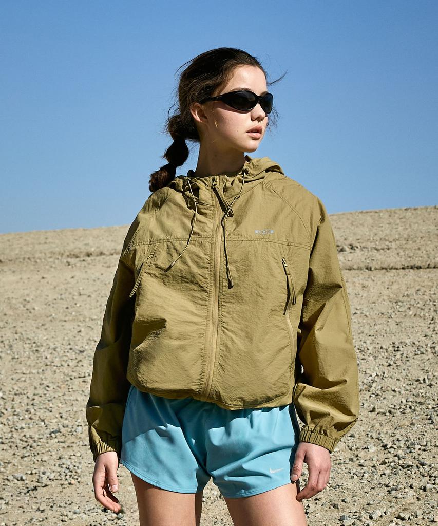 Fluke Ultra Light Packable Windbreaker Jacket Beige Fjk127