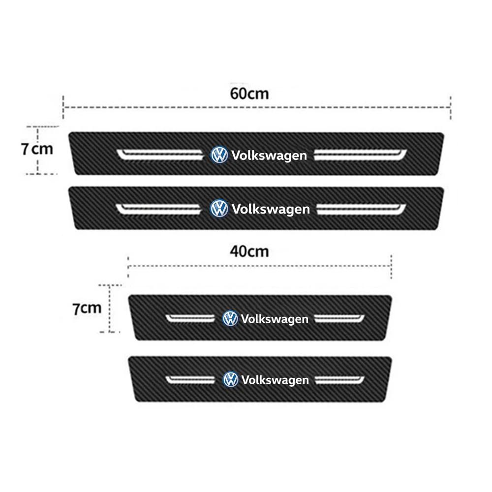 Car Door Sill Protector Trunk Bumper Threshold Sticker for Volkswagen VW Golf 5 7 WW29 Bora Jetta Scirocco Sagitar Lavida CC MK4 MK6