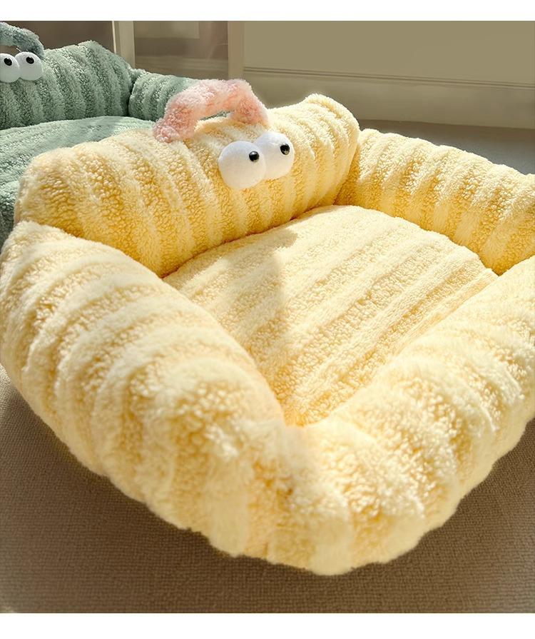 Hundkoja Vintervarm Husdjur Liten Hund Hund Katt Sovdyna Storögd Pojke Mån Fleece Soffa Bo Kattbo