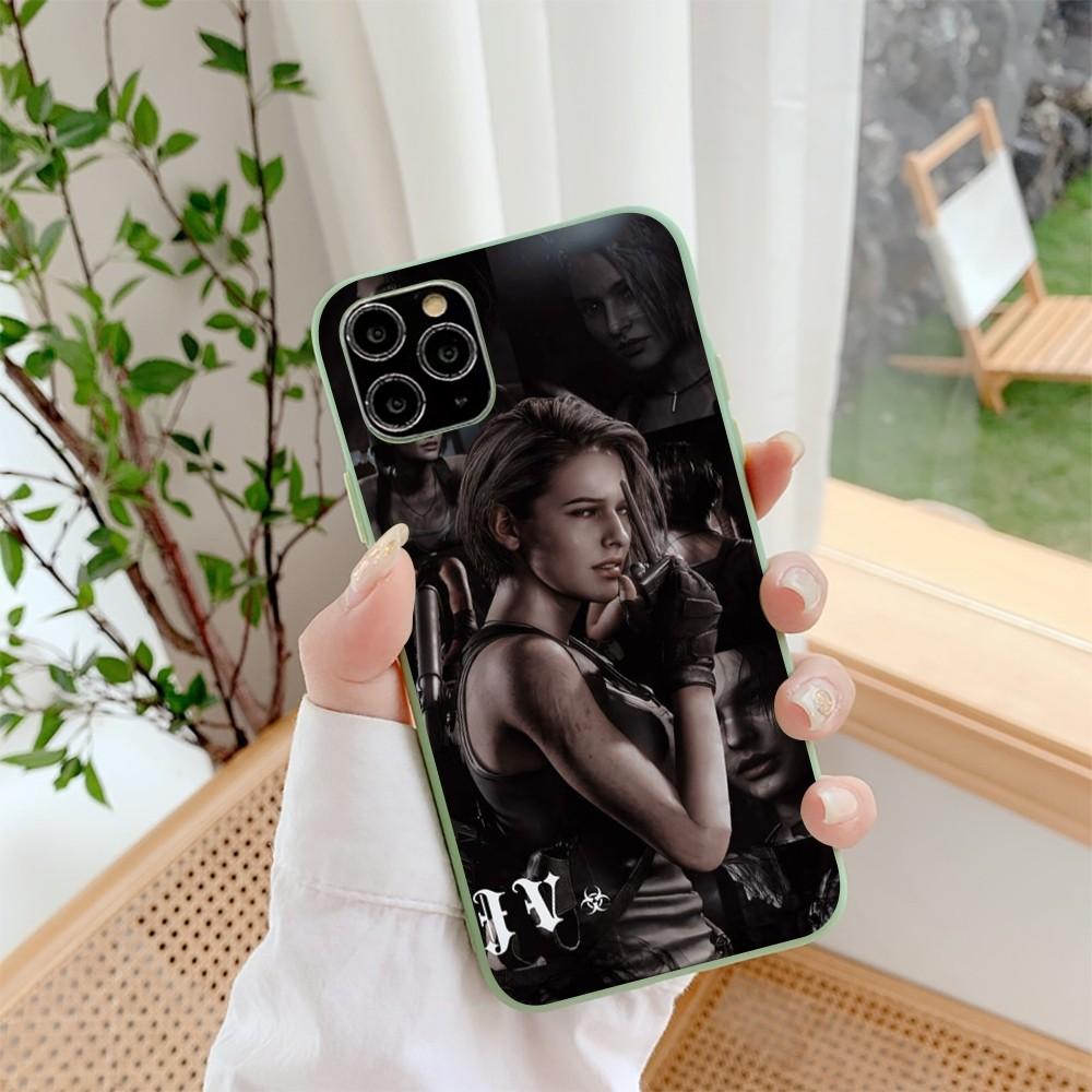 R-resident Game E-evil Phone Case For IPhone 14 11 12 13 Mini Pro Xs Max 8 7 6 6S Plus X XR Solid Candy Color Case