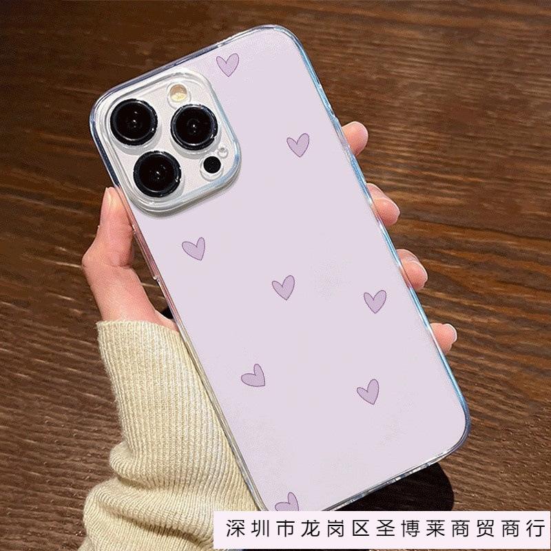 Ins wind love applies to iPhone11/12/13/14/15PRO mobile phone case Apple 16promax protective case