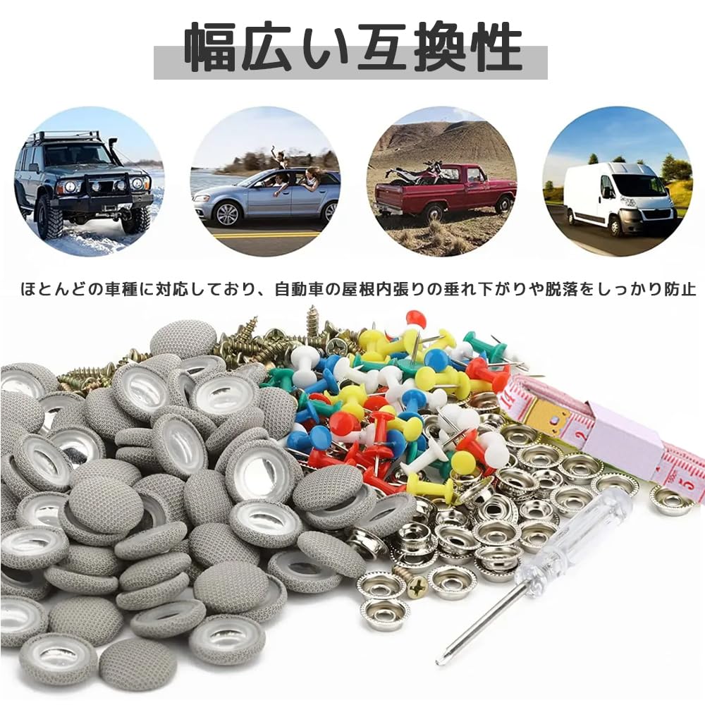 SensaBliss Car Ceiling Sag Repair Buttons Roof Rivets Auto Roof Repair Rivets Retainers Interior