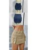 European & American Street Style Low-Waist Slim Fit Solid Color Autumn Skirt for Women