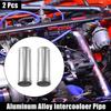 2 Peças Autp DE 2,25" Comprimento 6" Tubo de Intercooler de Liga de Alumínio Reto