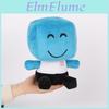 Toslow Plush Blue Face Emoji Soft Toy With Pp Cotton Filling For Kids And Adults