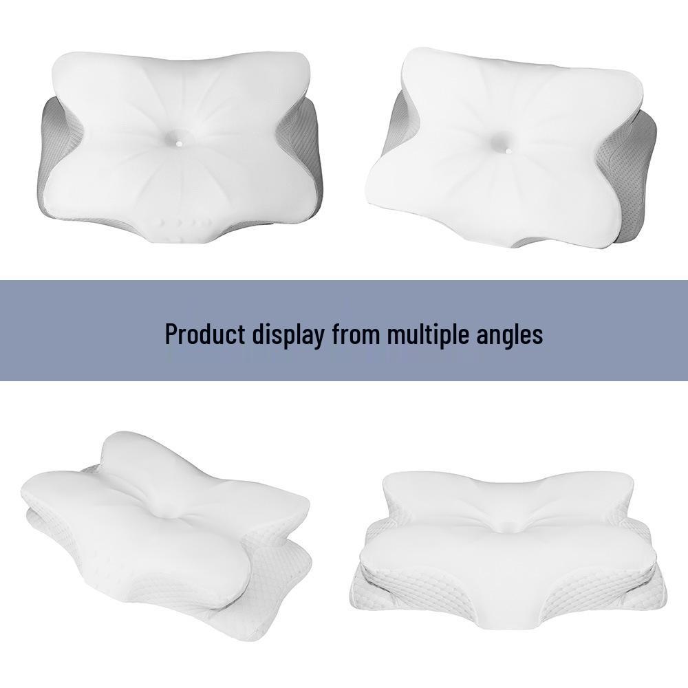 Verdicktes Schmetterling Eis-Seide Memory-Schaum Zervikal Nackenstützkissen Paar